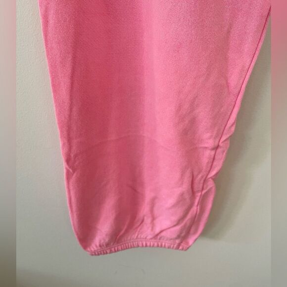 New SUNDRY Women's Stripes Sweatpants in Pigment Dyed Pink Neon size 3/L - Picture 6 of 11